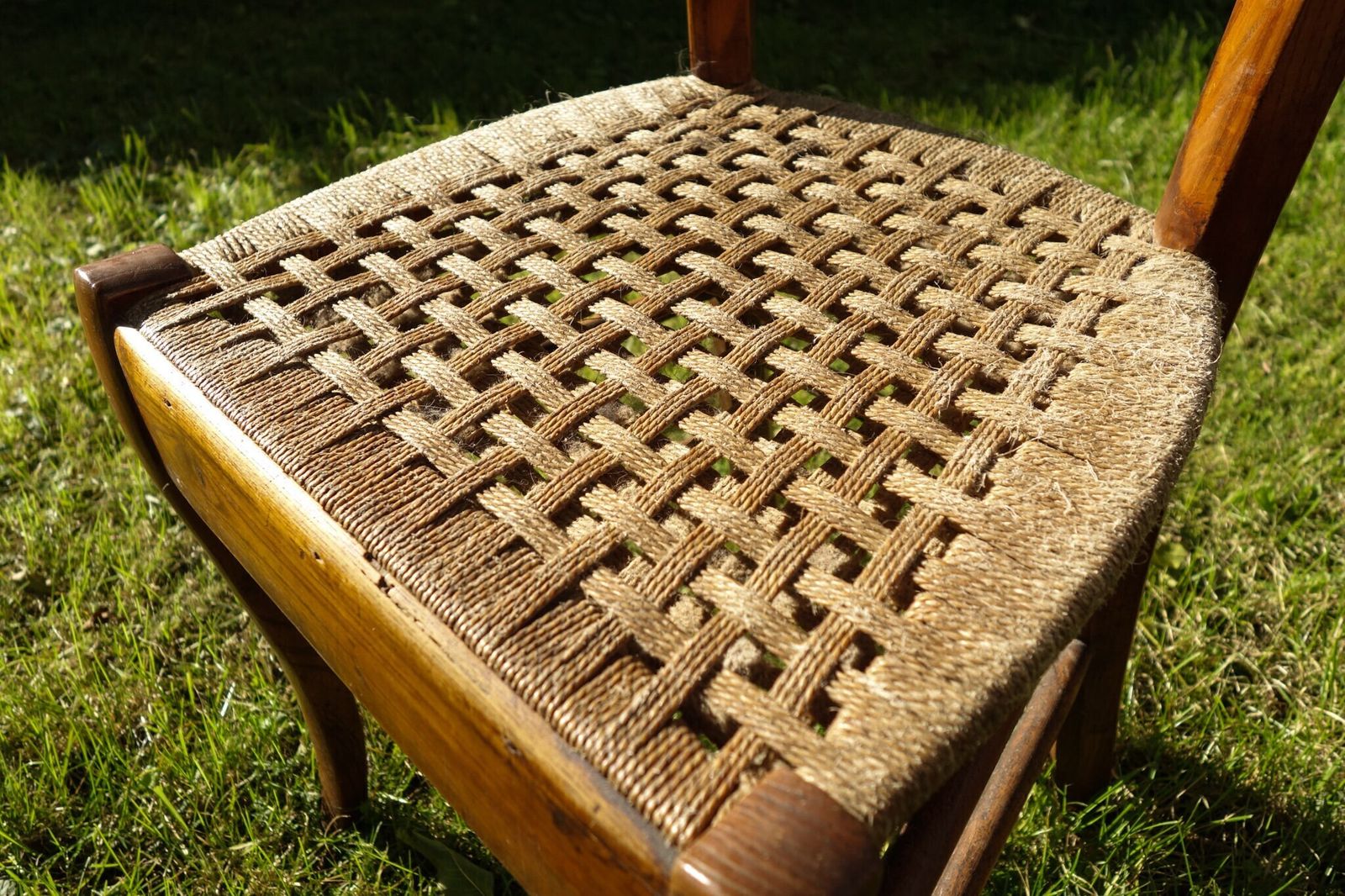 French Rustic Bistro Wooden Chairs photo vinterior