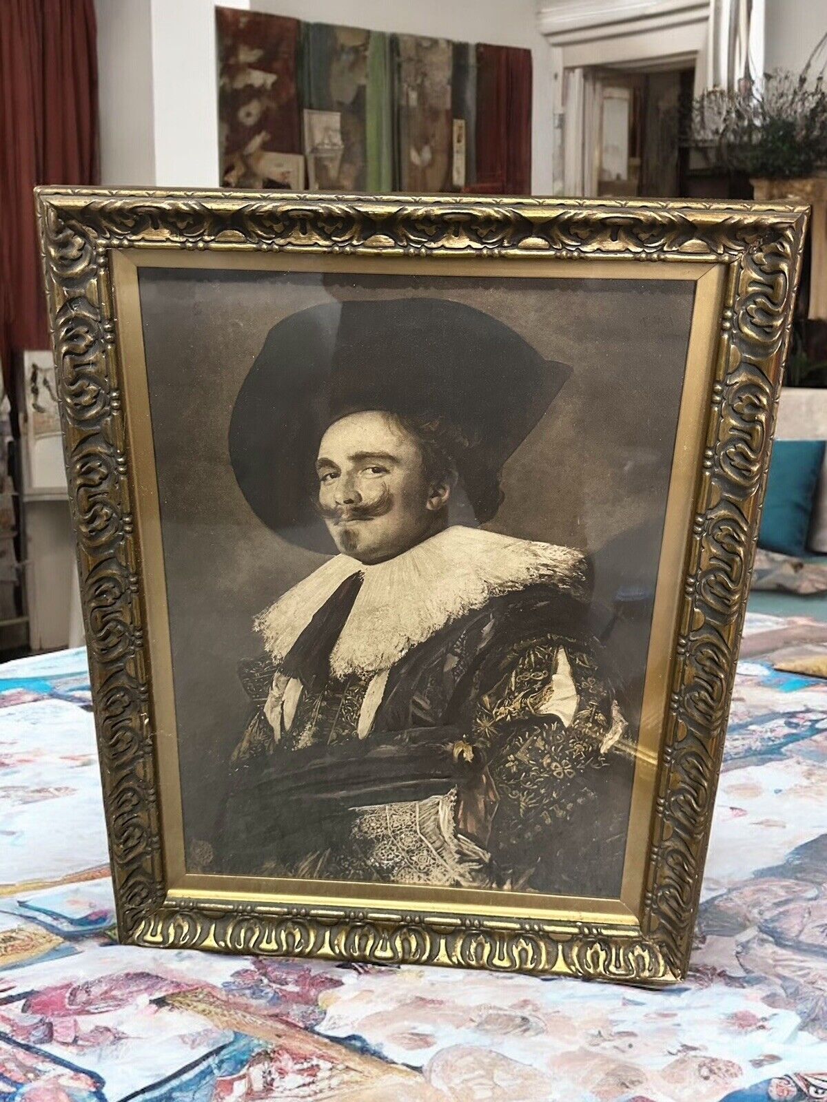 The Laughing Cavalier, By Frans Hals   160cm By 46cm Framed Glazed Print