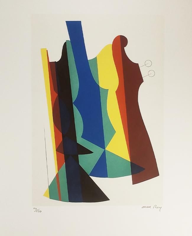 1970s Man Ray Limited Edition Lithograph. Author's Signature And Numbered In Pencil. photo furniture