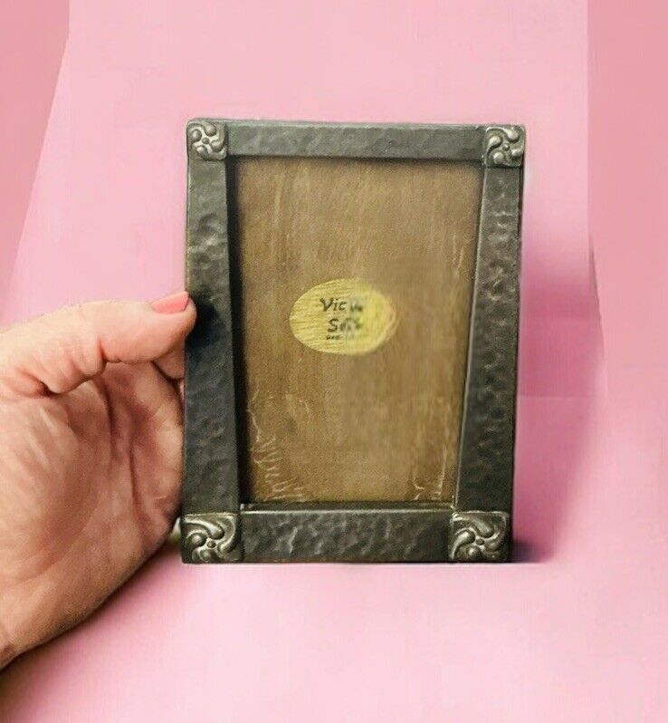 Original Antique Art Nouveau Pewter Photo Frame   Antique 15cm By 11.5cm photo furniture