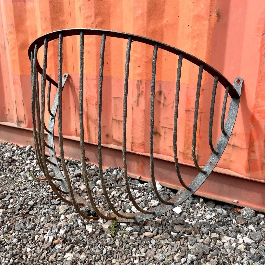 Antique Agricultural Hay Rack   Wall Planter