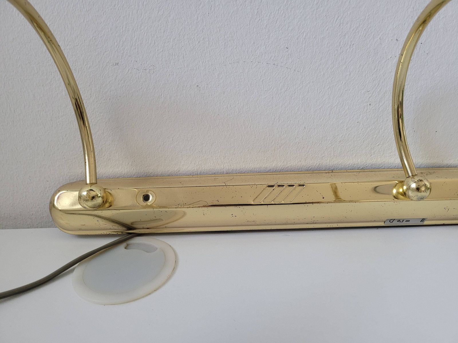 Vintage Wall Lamp, Golden Wall Light, Adjustable Sconces, Spotlights, 90's Lamps, Holywood Regeny Style, Bedside Lamps, Adjustable Lamps photo vintage