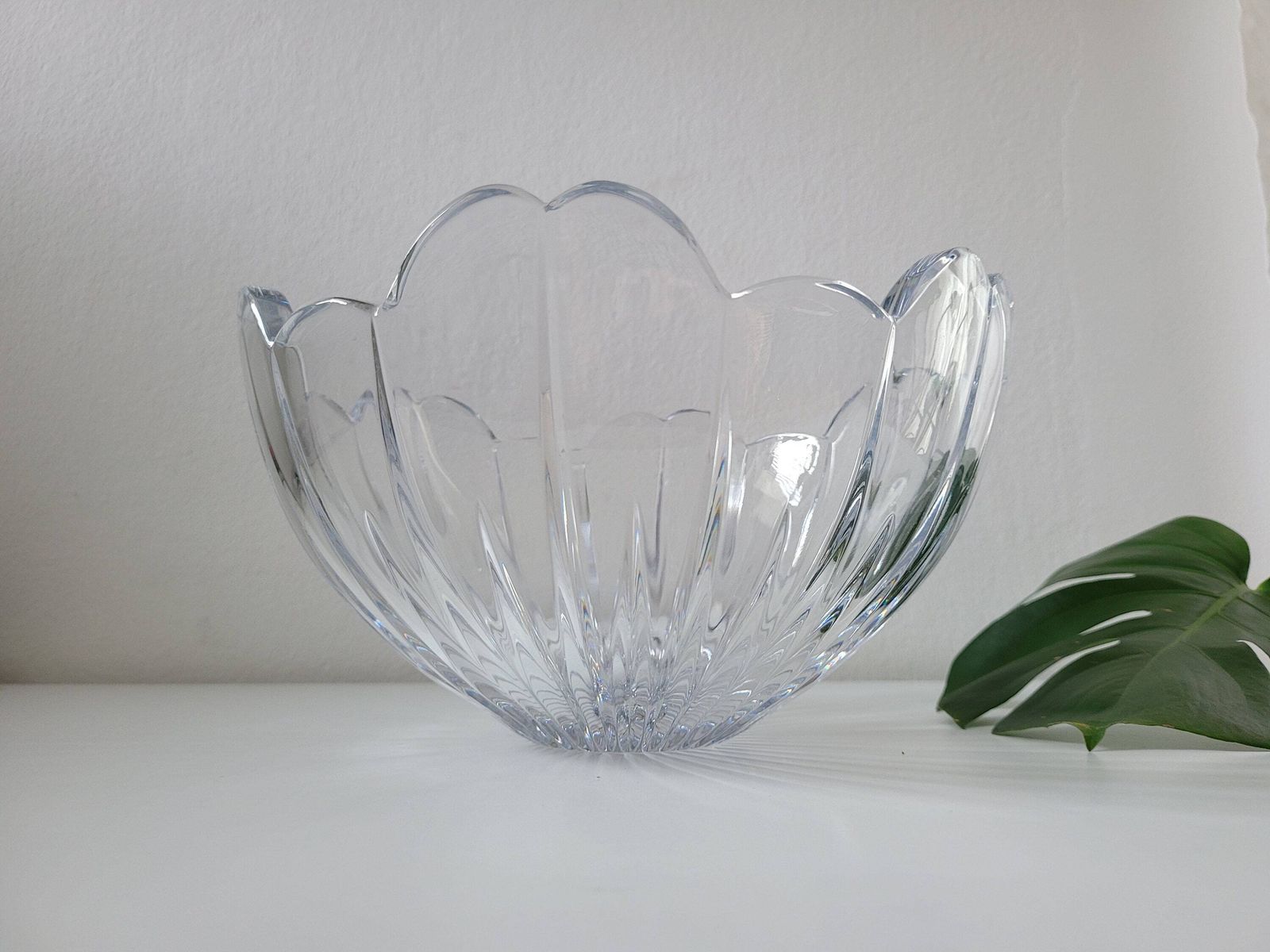 Vintage Cut Crystal Serving Bowl / Rogaska / Yugoslavia / Vintage Decor / Vintage Fruit Bowl / Cut Glass Bowl / Glass Fruit Bowl / Crystal photo furniture