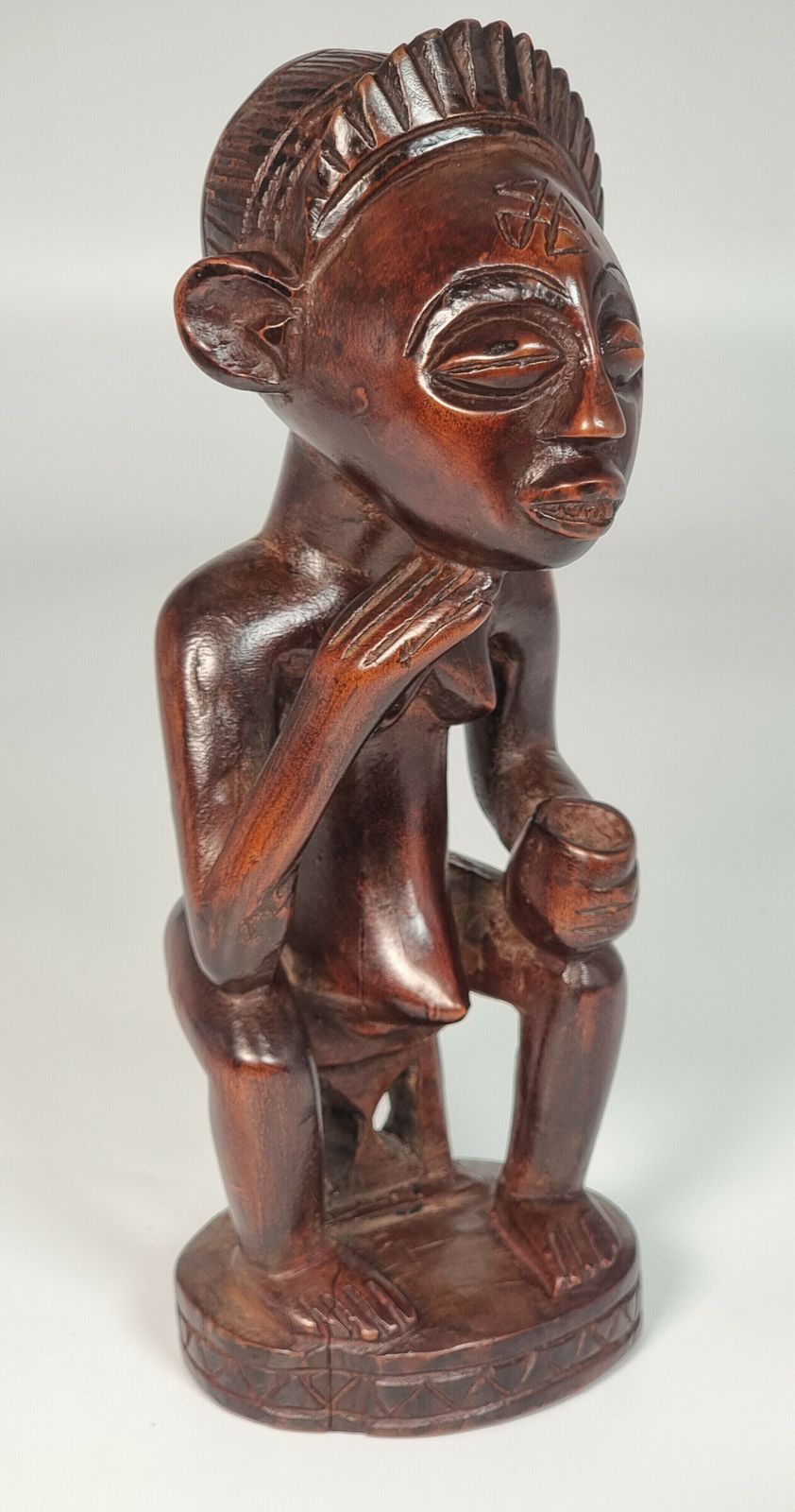 African Angola Tribal Fertility Hardwood Figure Circa 1930