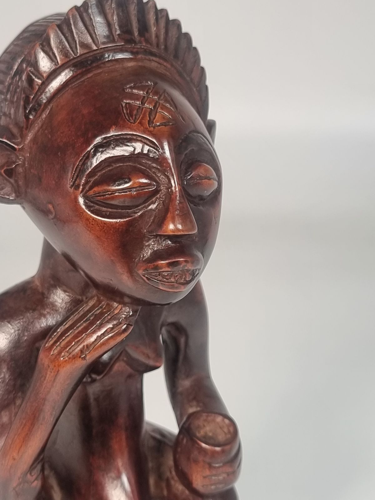 photo furniture African Angola Tribal Fertility Hardwood Figure Circa 1930