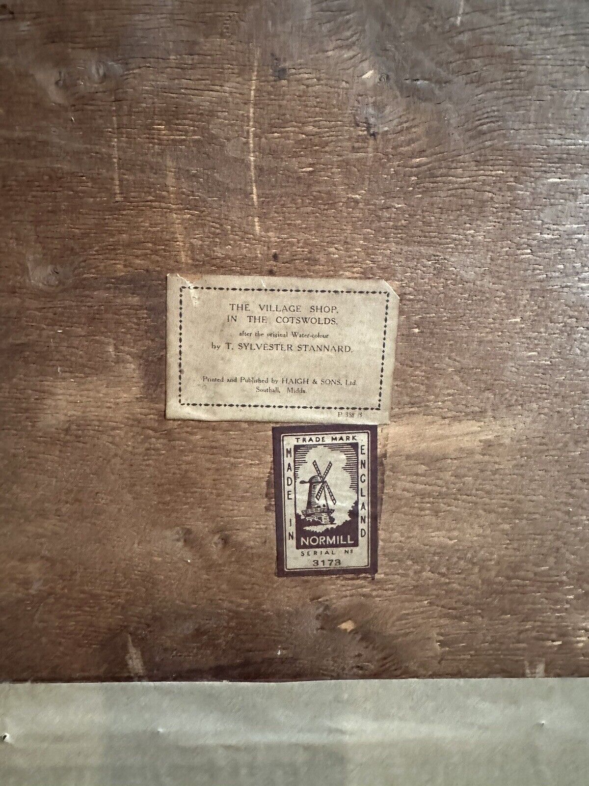 Superb Antique 19th Century Coloured Print By Theresa Sylvester   Cotswolds photo Art