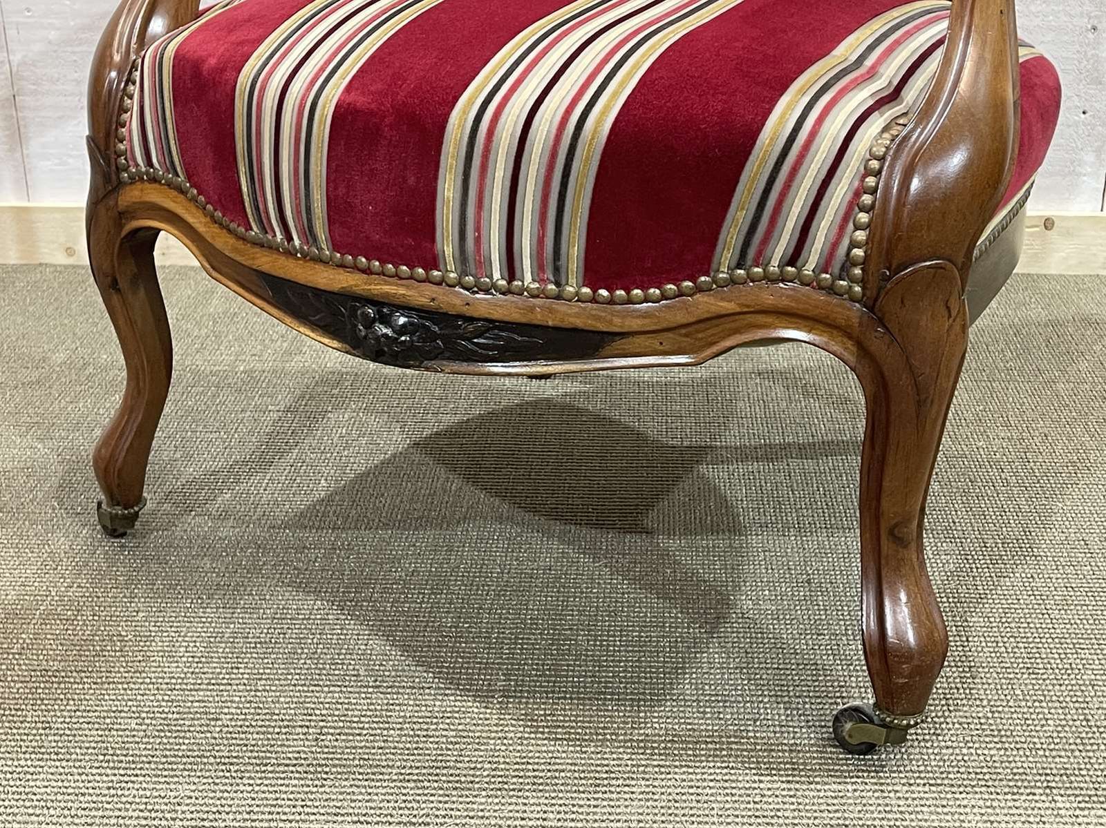 Napoleon III Armchair Late 19th Century In Walnut photo buy