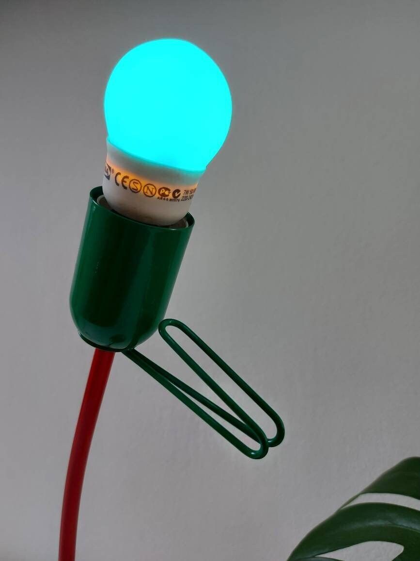 Vintage Desk Lamp, Memphis Style, Spotlight, Task Lamp, Colorful Lamp, Pop Art Lamp, Funny Lamp, Spot Light, Back To School photo vintage