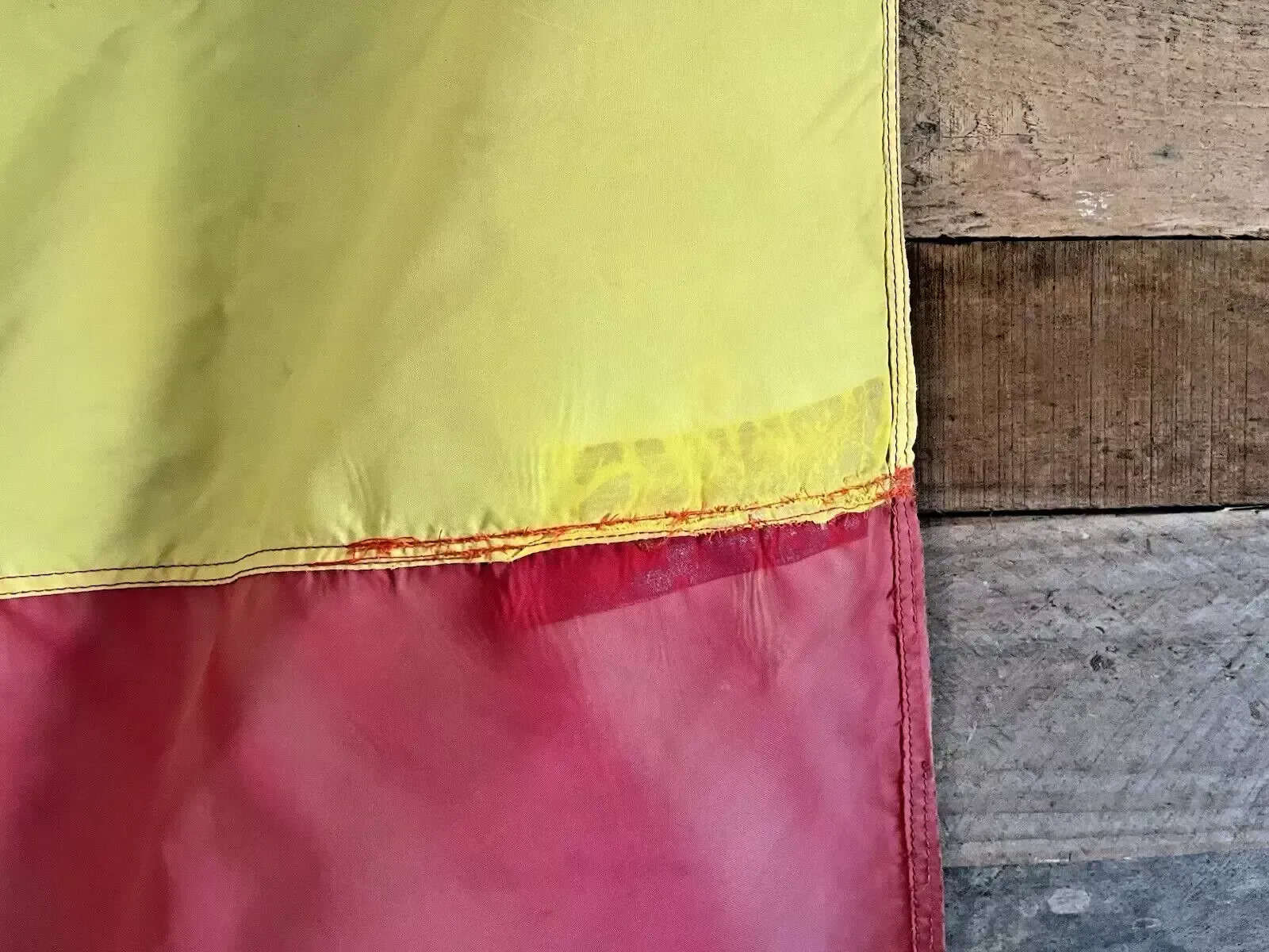 Large Vintage 54" X 37" Silky Belgium Flag Decorative Wall Hanging 80's 90's photo 55.0