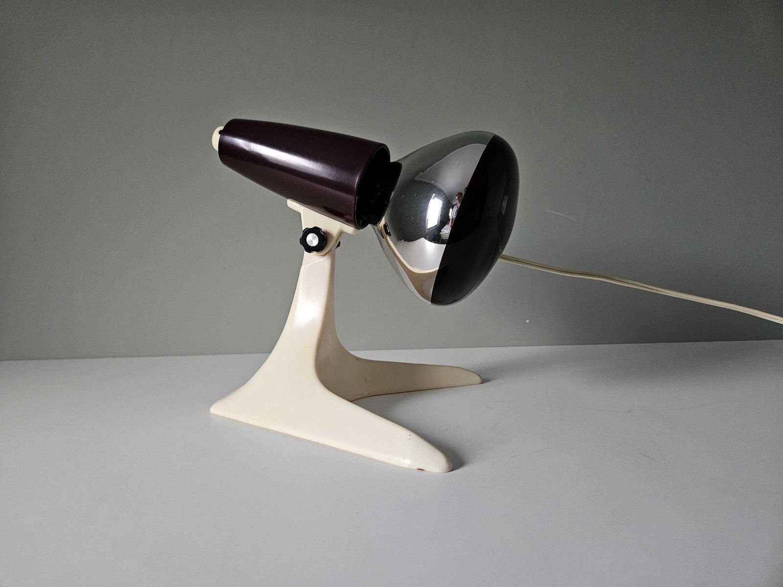 Vintage Infra Red Lamp, 60's Osram Table Lamp, Desk Lamp, Infra Red Heath Light, Retro Light, Space Age Lamp, Mid Century Lamp, Mcm Lamp