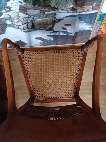 Anglo Indian Caned Early 20th Century Armchair photo vintage