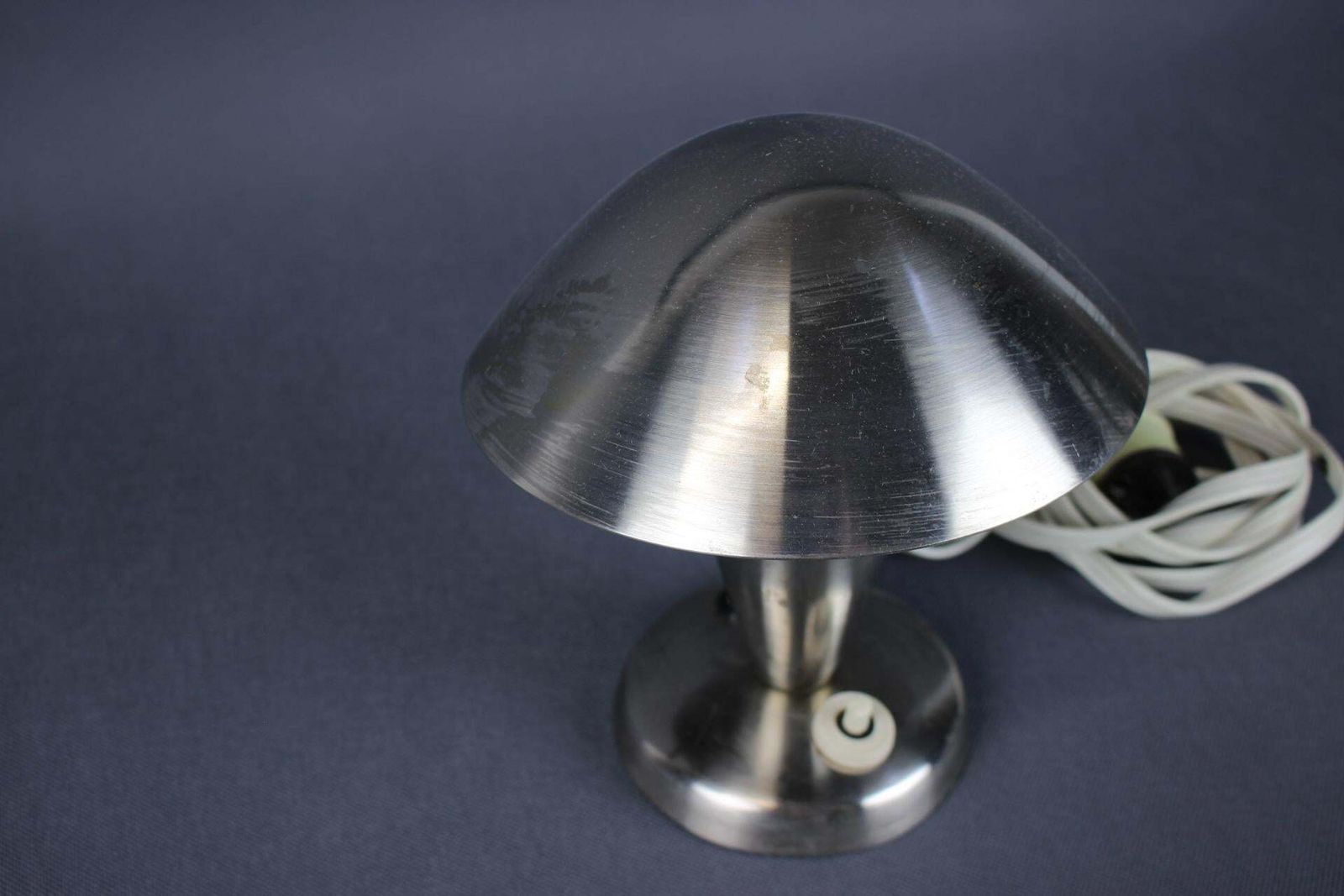 Vintage Chrome Bauhaus Table Lamp By Josef Hurka, Czechoslovakia, 1930s photo for sale