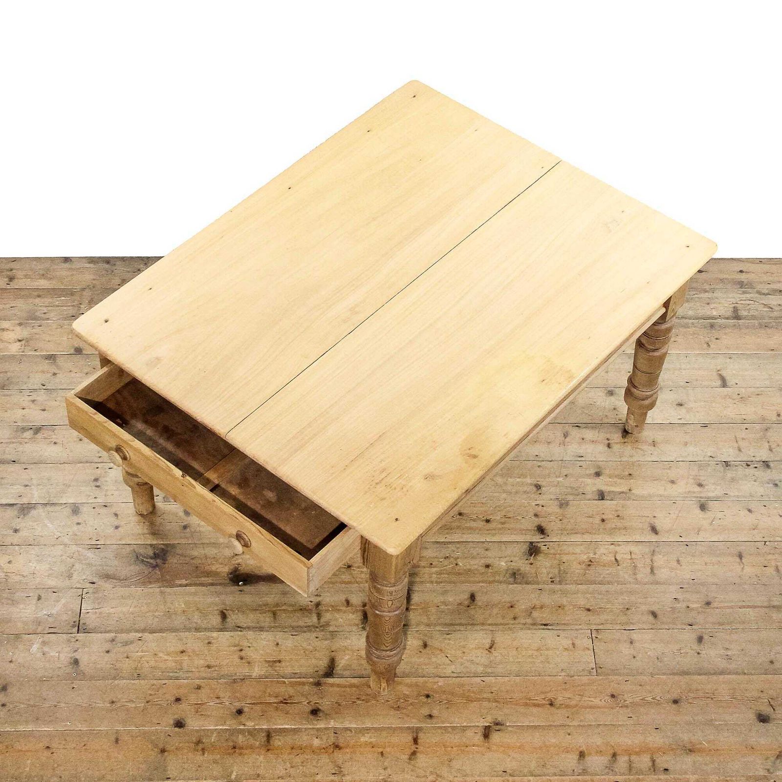 Antique 19th Century Pine Kitchen Table photo vinterior
