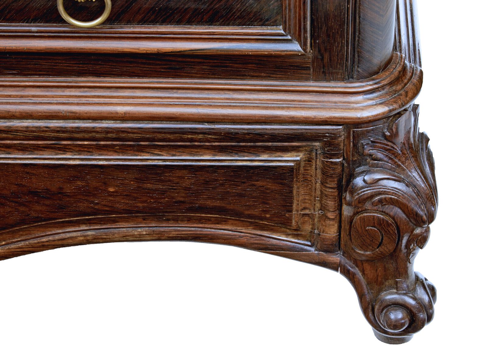 19th Century French Palisander Chest Of Drawers With Faux Marble Top photo for sale