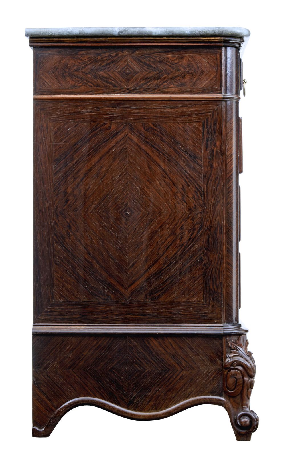 19th Century French Palisander Chest Of Drawers With Faux Marble Top photo 2745.0