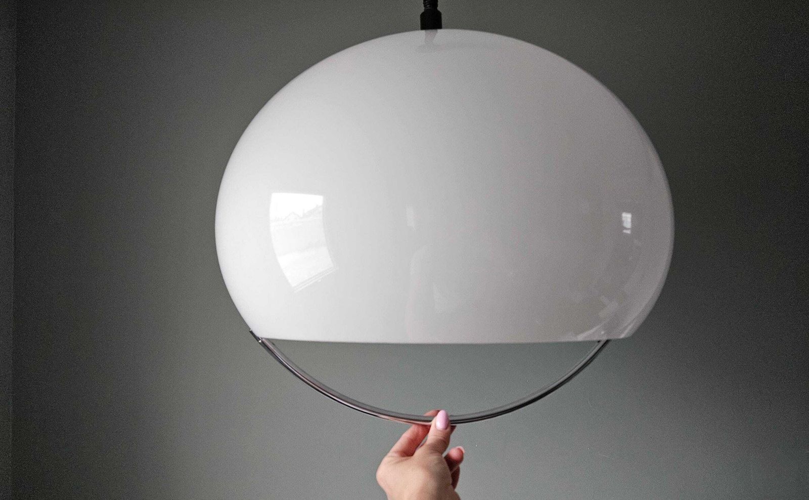 Iconic Xl 18" Vintage Meblo Guzzini Pendant Light Jolly By Luigi Massoni / Mid Century Hanging Lamp / Space Age Lamp / Retro Ceiling Light photo vinterior