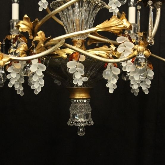 Banci Firenze Gilt & Crystal Floral Chandelier photo buy