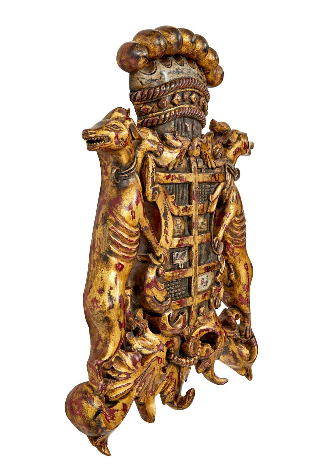 Decorative Greyhound Hand Carved Heraldic Coat Of Arms photo furniture