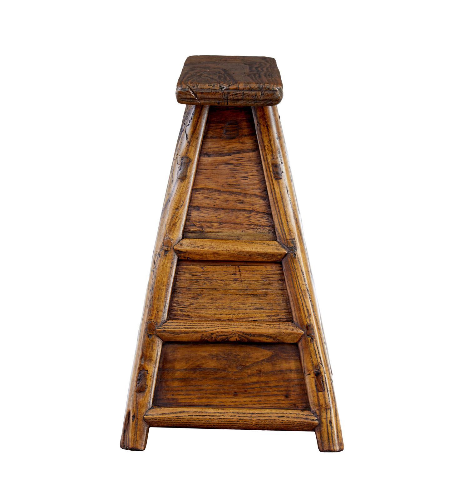 Small 19th Century Elm Table Top Chest Of Drawers photo furniture