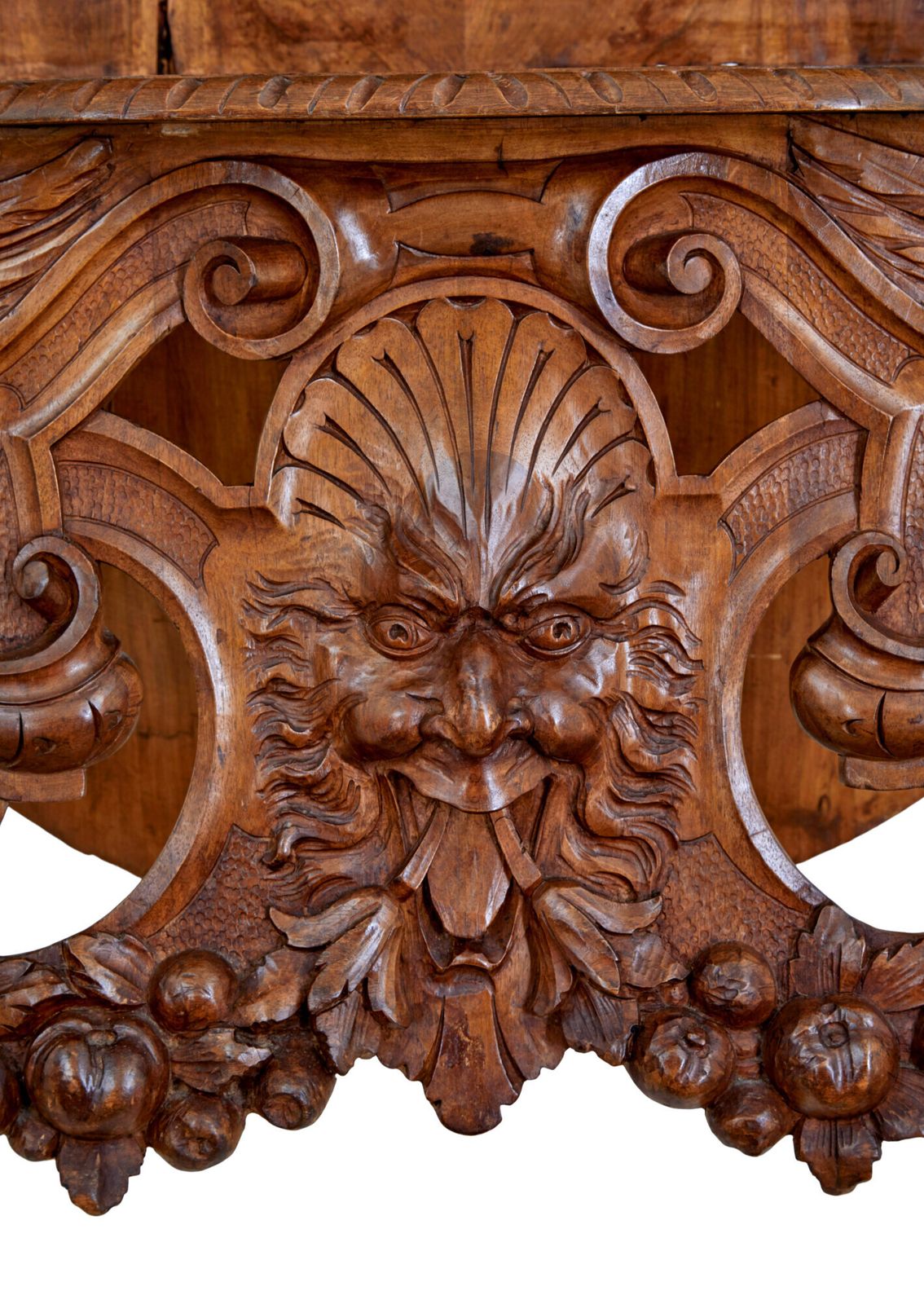 19th Century Carved Flemish Walnut Decorative Chair photo furniture