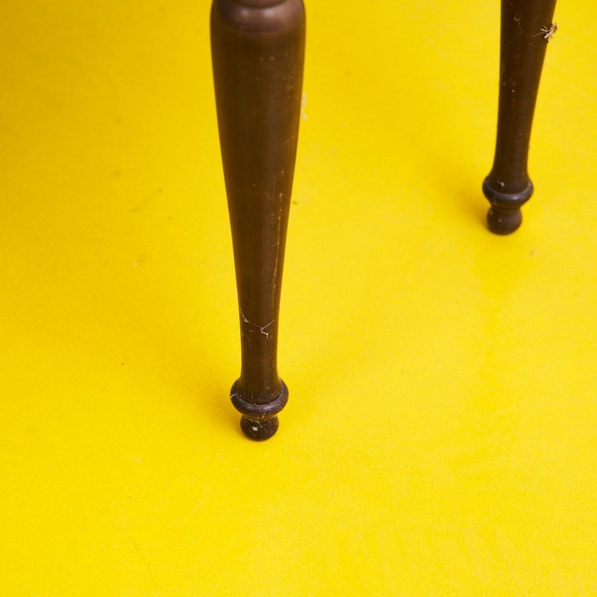 Pair Of Wooden Bedside Tables With Marble Top From The 50s photo vinterior