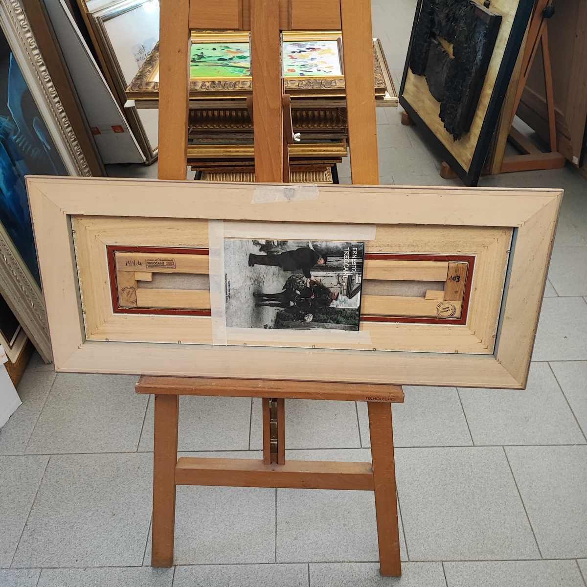 Ernesto Treccani, Oil On Canvas, 60 X 10 Cm photo buy