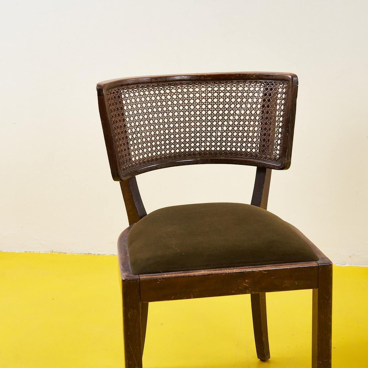 Pair Of Chairs From The 40s/50s In Wood And Vienna Straw photo furniture