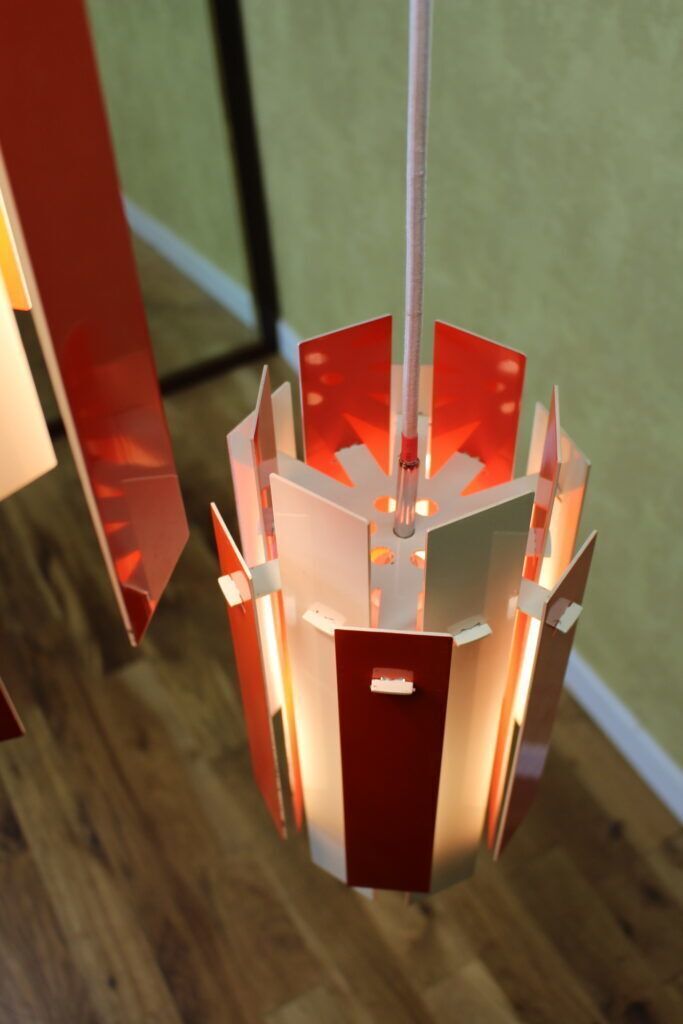 Pair Of Early 1970’s Fog And Morup  Cocktail  Lamps By Henning Rehhof photo for sale