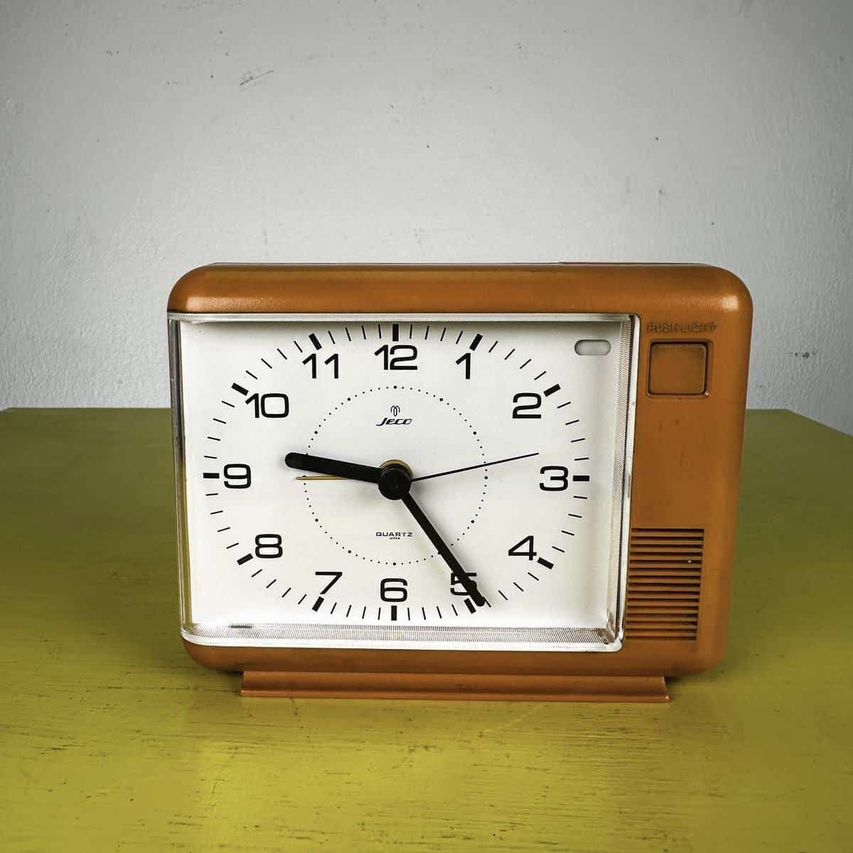 Vintage Jeco Quartz Japan Alarm Clock