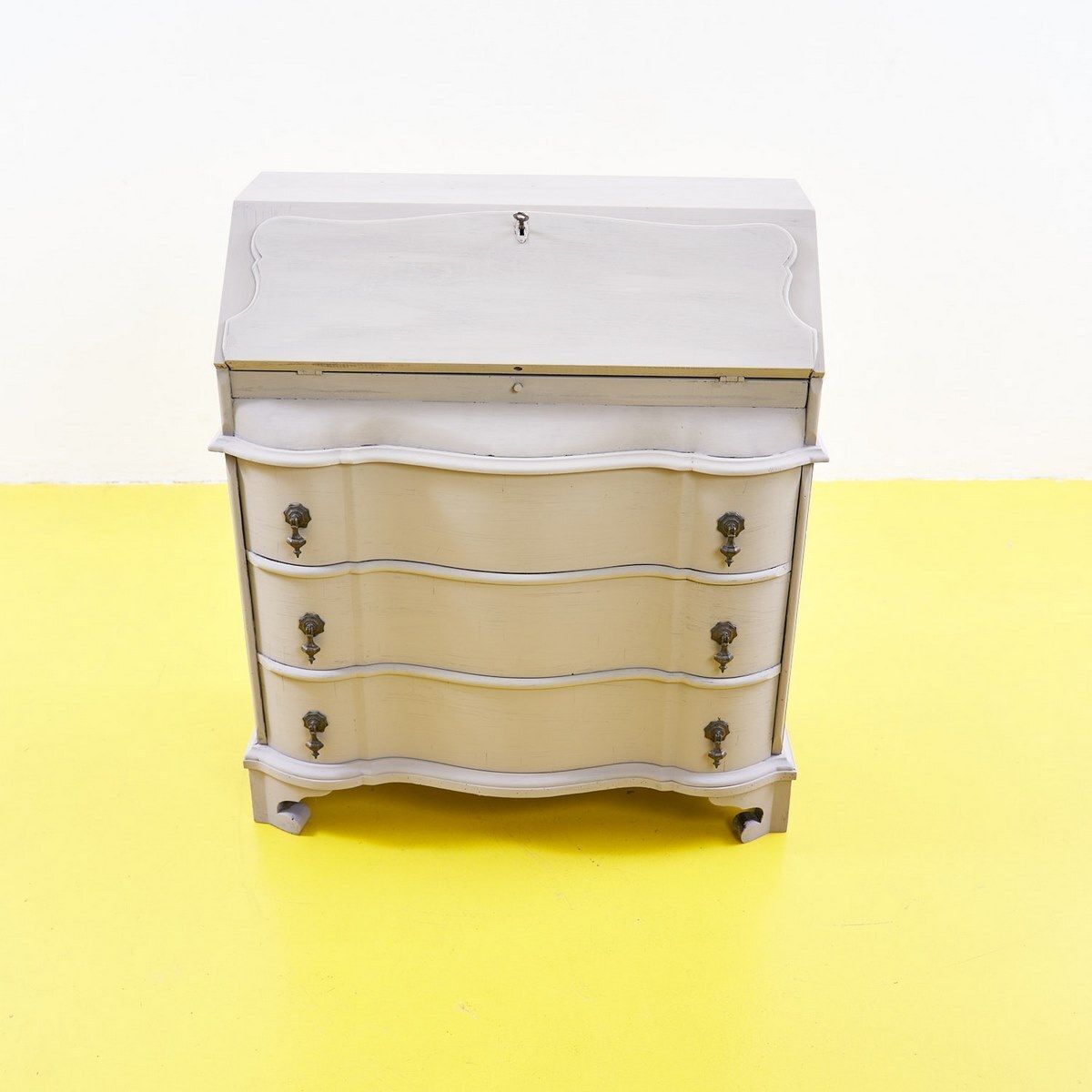 Dove Grey Wooden Folding Cabinet