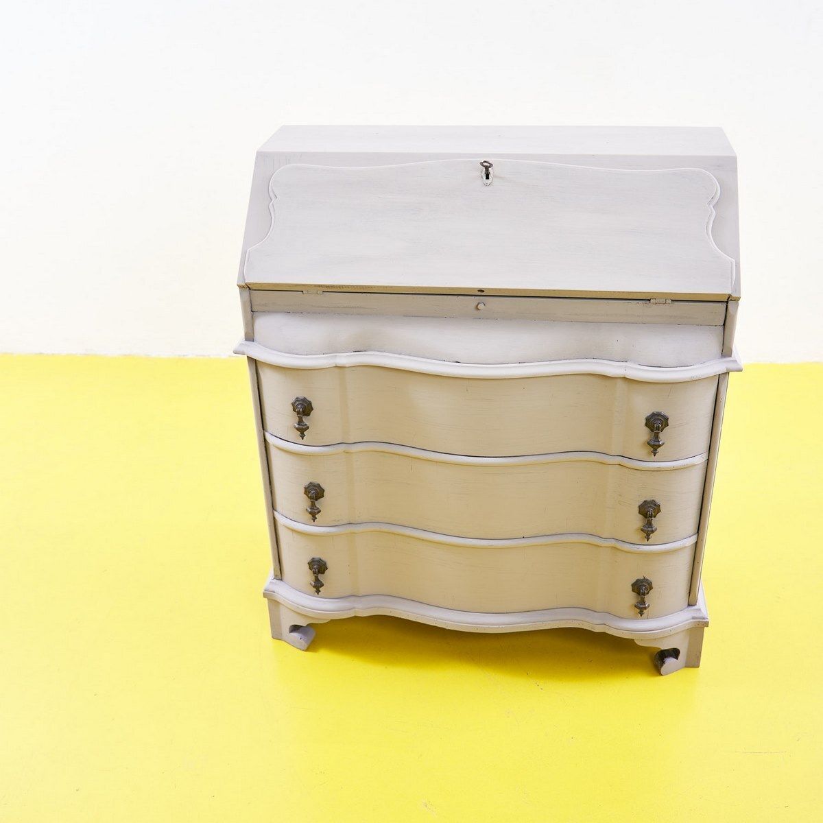 Dove Grey Wooden Folding Cabinet photo furniture