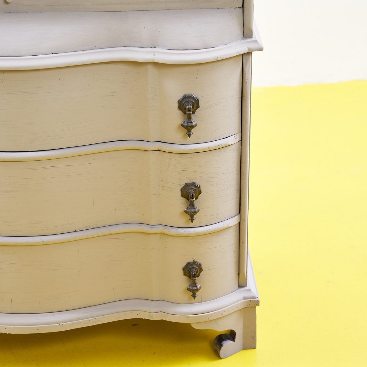 Dove Grey Wooden Folding Cabinet photo for sale