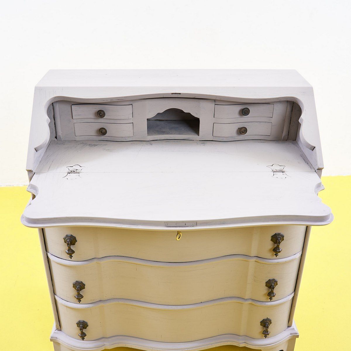 Dove Grey Wooden Folding Cabinet photo vinterior