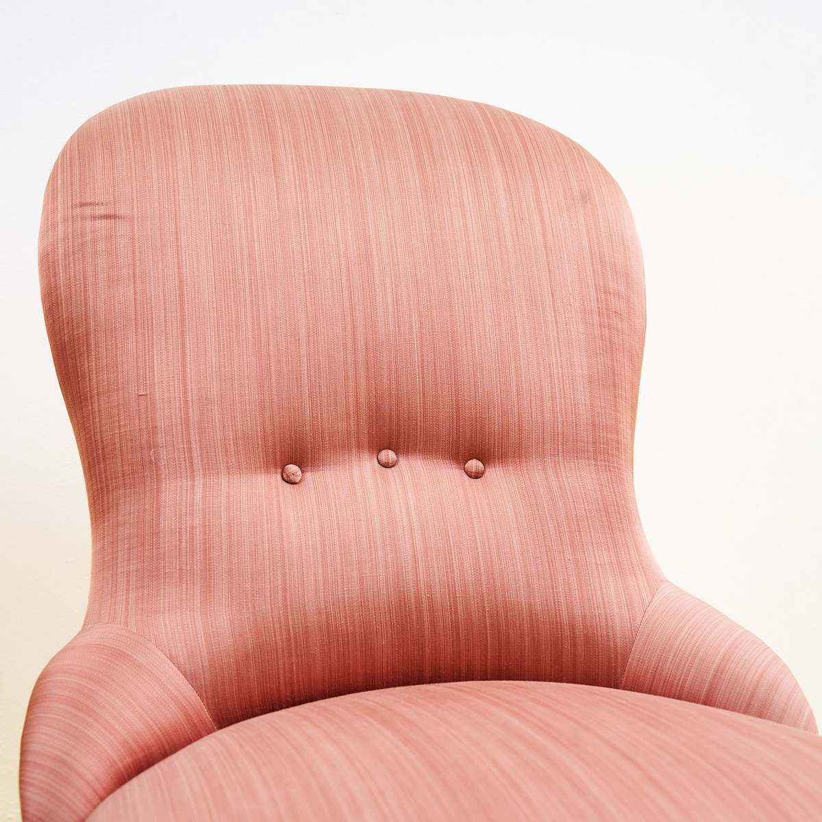 Pair Of 40's Fabric Covered Armchairs photo Furniture