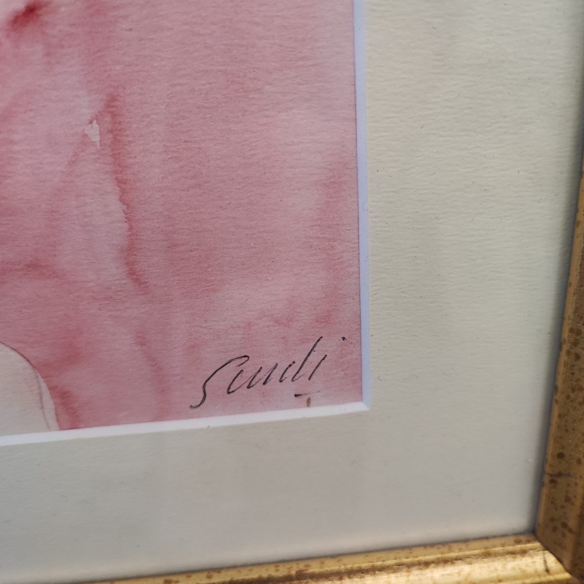 Virgilio Guidi Watercolor On Paper, 25 X 35 Cm photo for sale