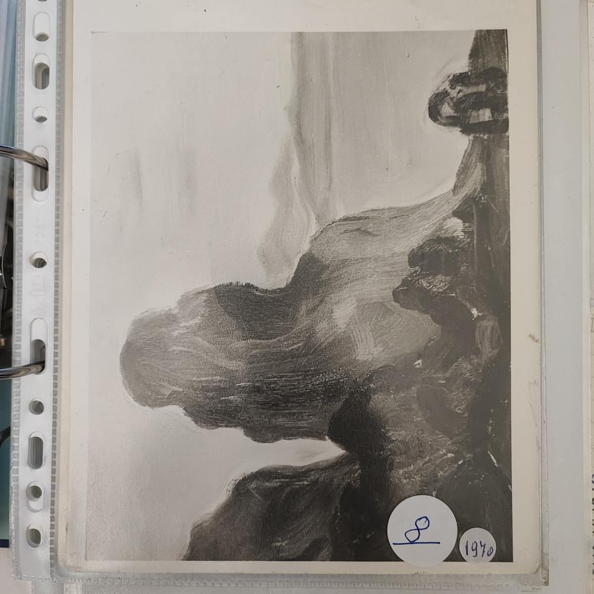 photo furniture Virgilio Guidi Oil On Canvas, 40 X 50 Cm