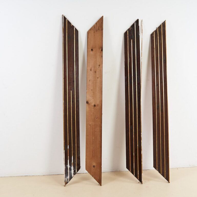 Vintage Wooden Frame Tables, 1980s photo 514.0