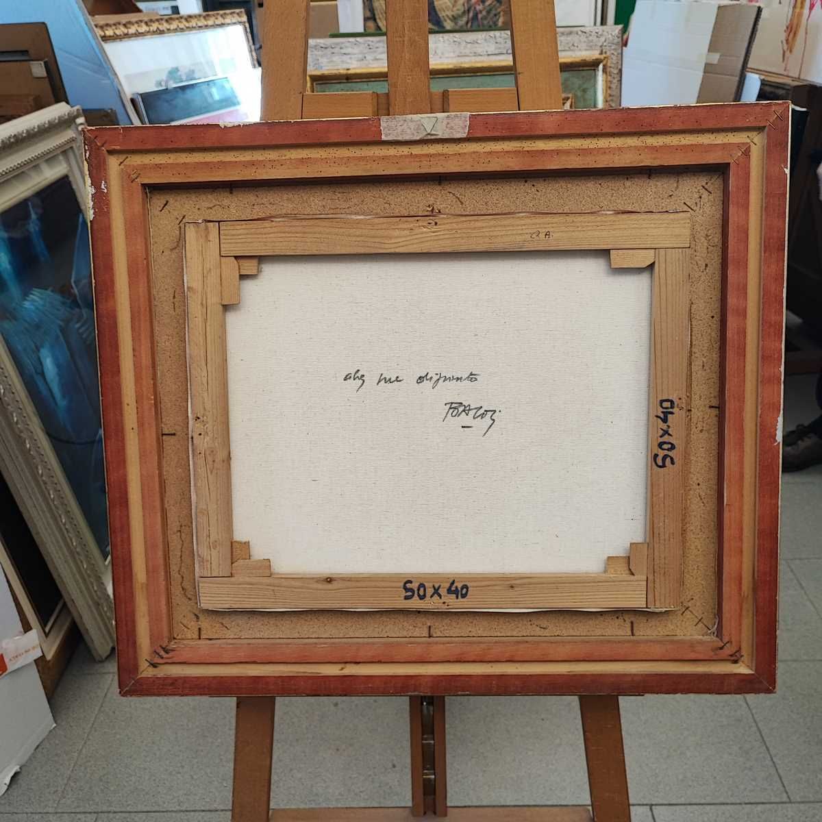 Manilo Baccosi Oil On Canvas 40 X 50 Cm photo 836.0
