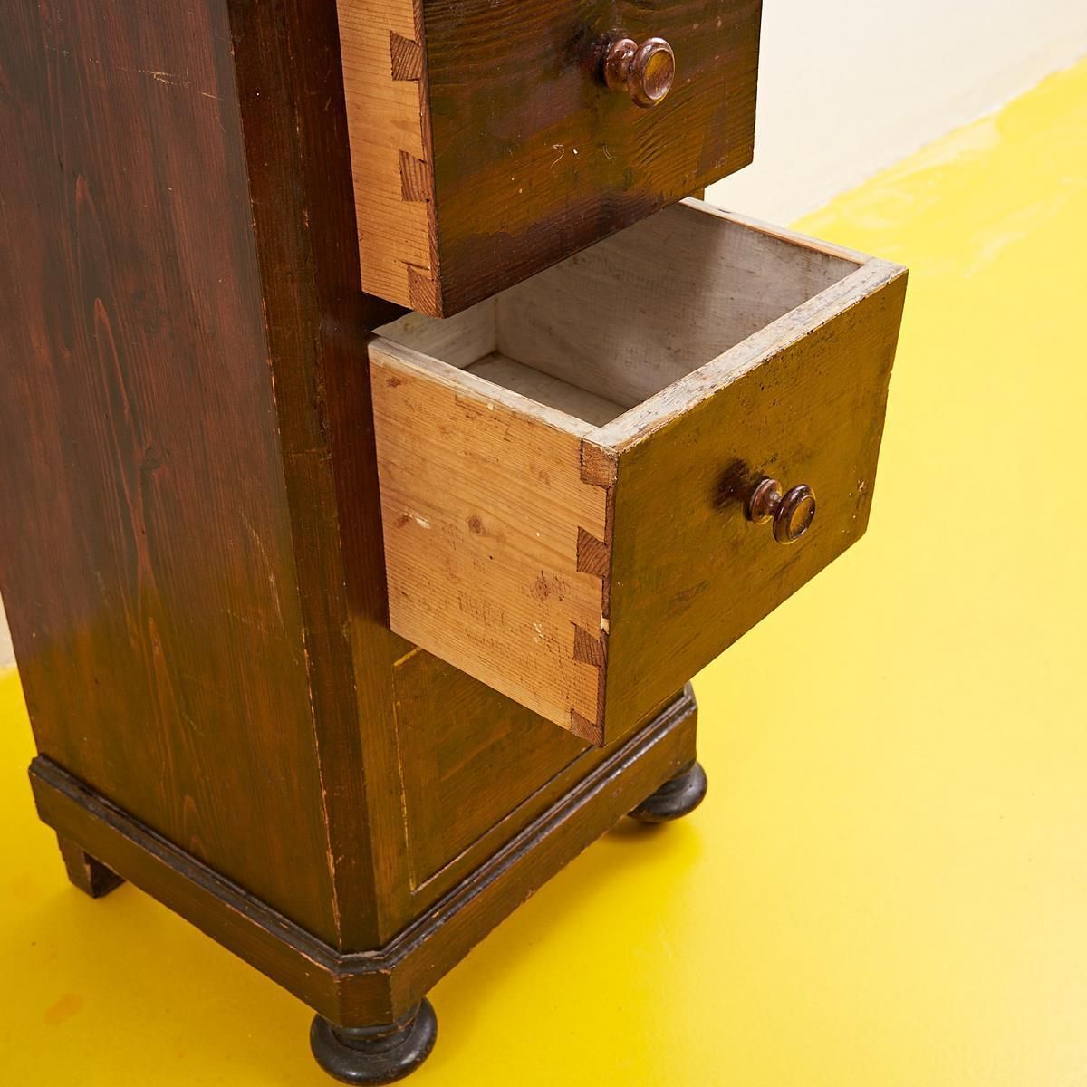 Wooden Bedside Table Early 1900s photo buy