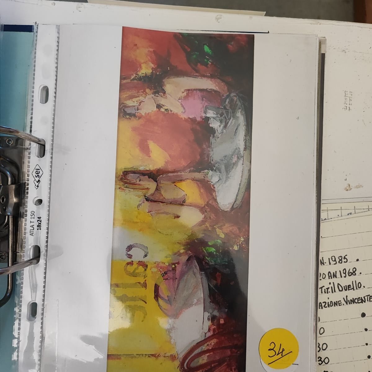 photo furniture Giuliano Trombini Oil On Canvas 20 X 50 Cm