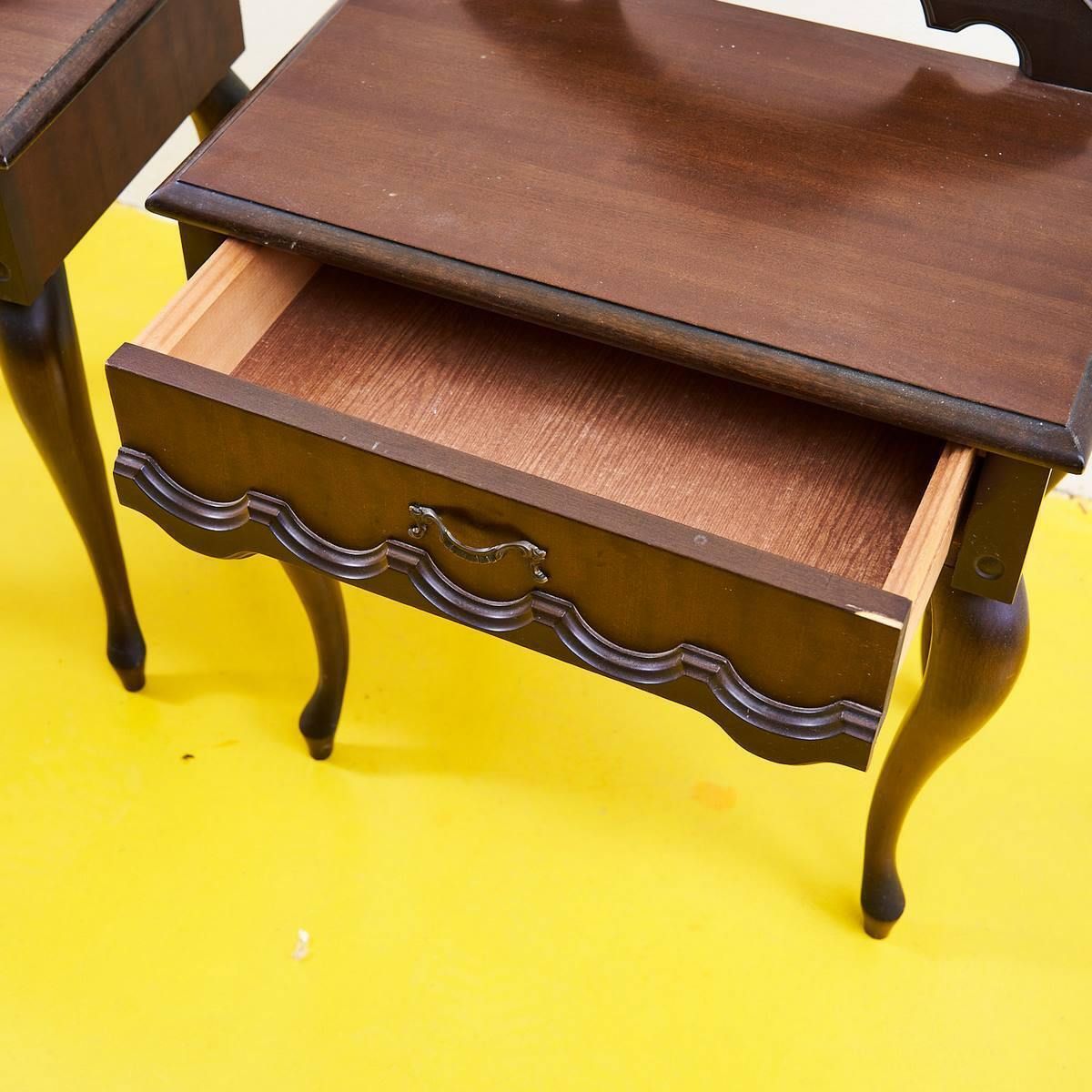 Pair Of Vintage Wooden Nightstands photo Furniture