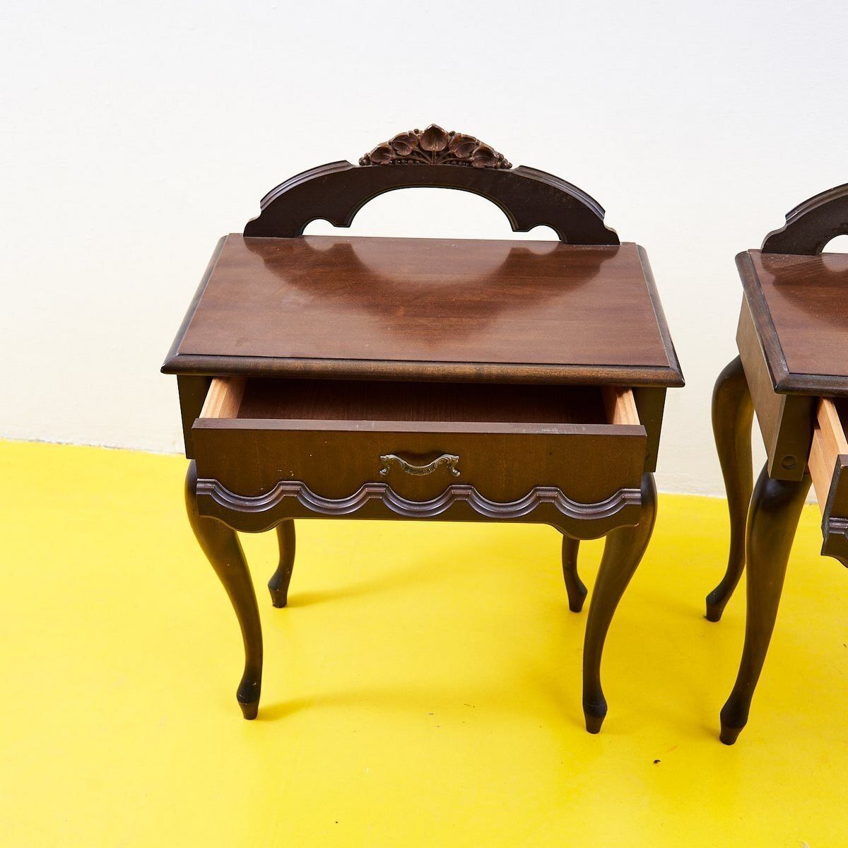 Pair Of Vintage Wooden Nightstands photo 545.0