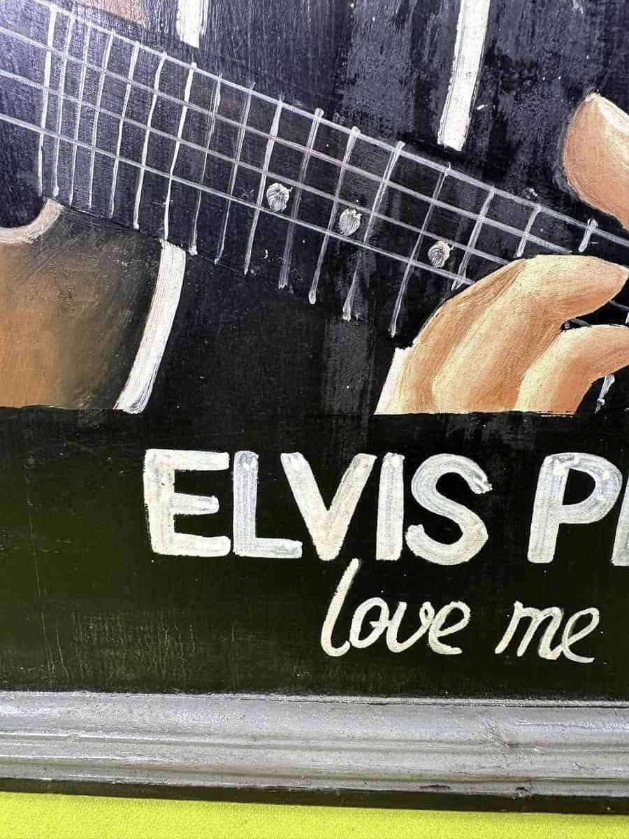 Vintage Wooden Picture Elvis Presley photo furniture