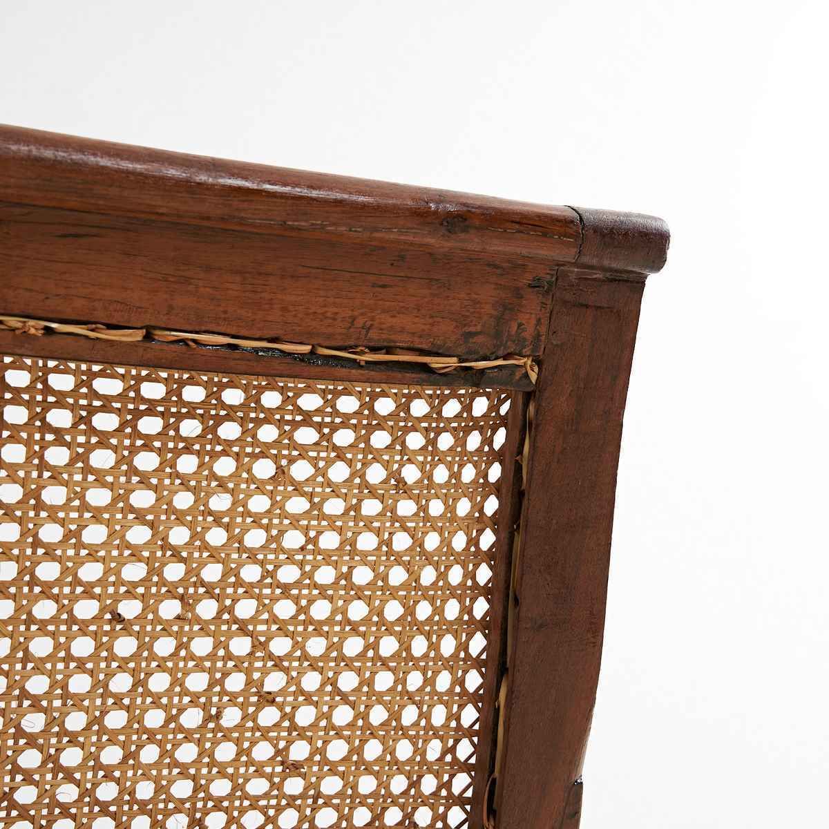 Colonnial Style Fireplace Chair In Vienna Straw photo vintage