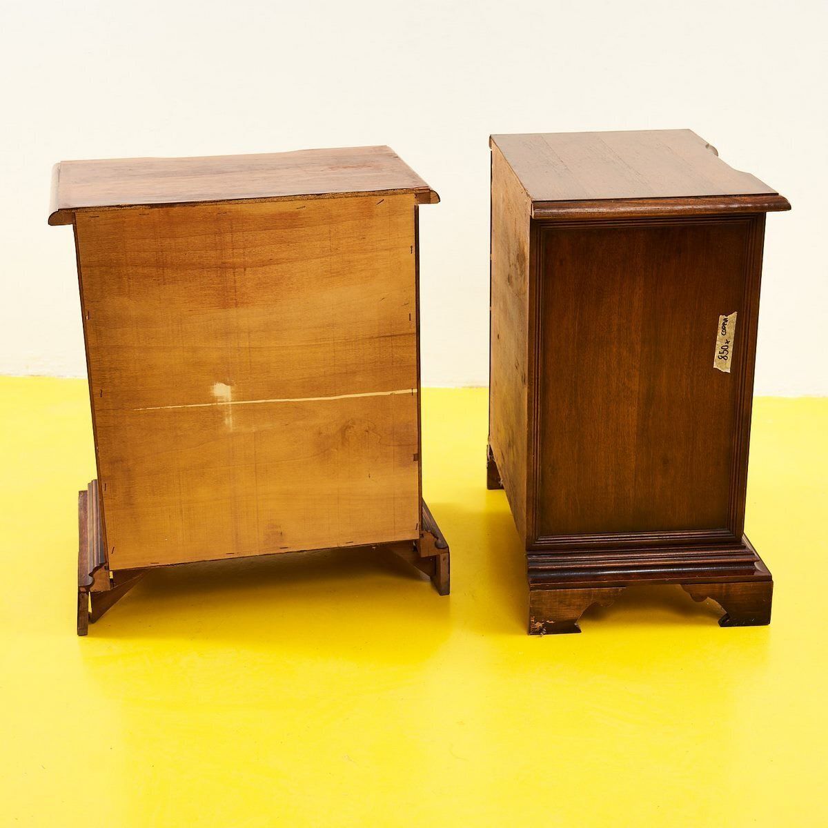 Pair Of Antique Style Wooden Bedside Tables photo vinterior