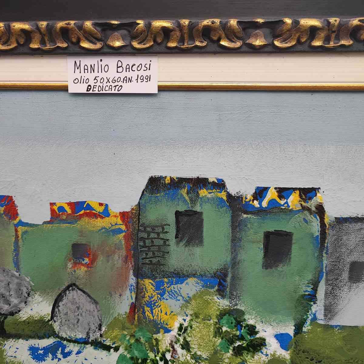 Manilo Baccosi Oil On Canvas 50 X 60 Cm photo vinterior