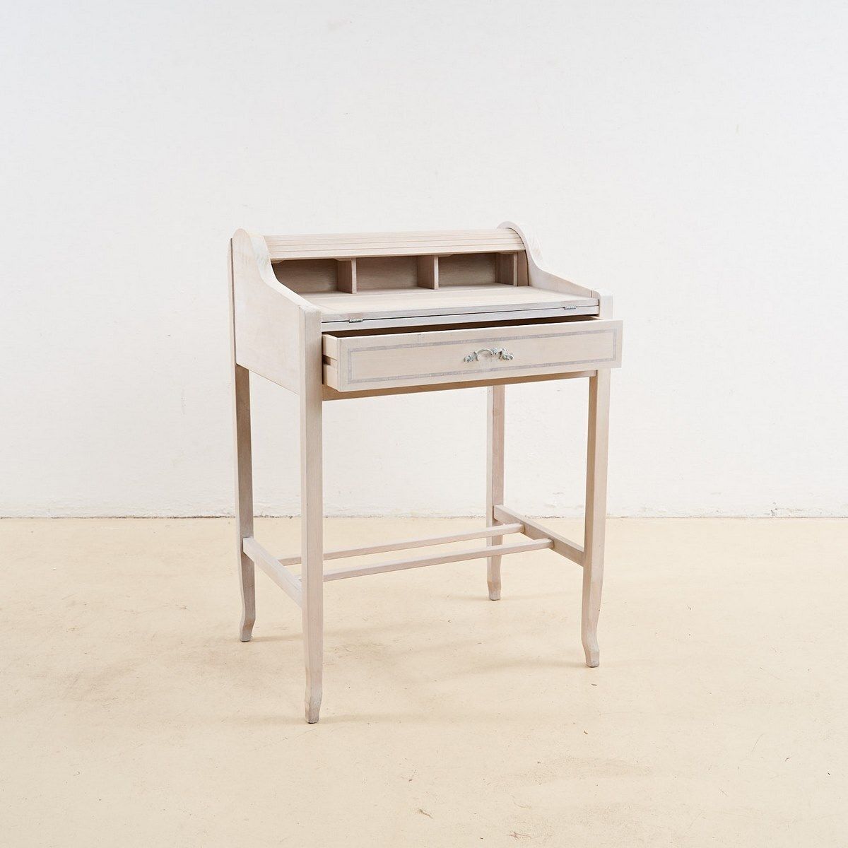 Solid Wood Roller Shutter Writing Desk