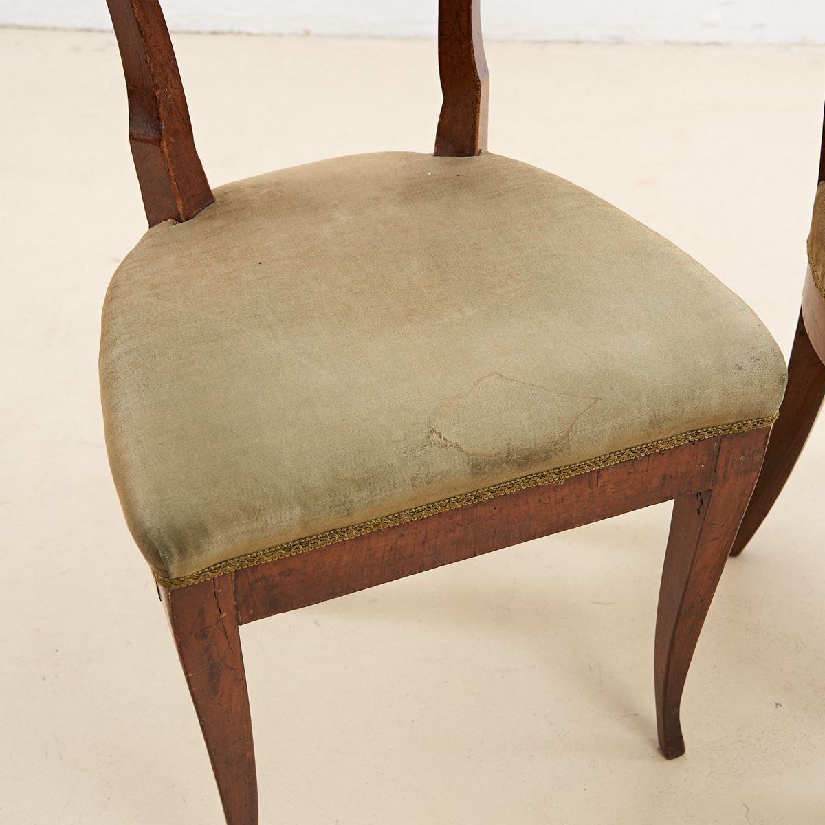 Pair Of Neoclassical Directory Armchairs Early 19th Century In Walnut photo furniture