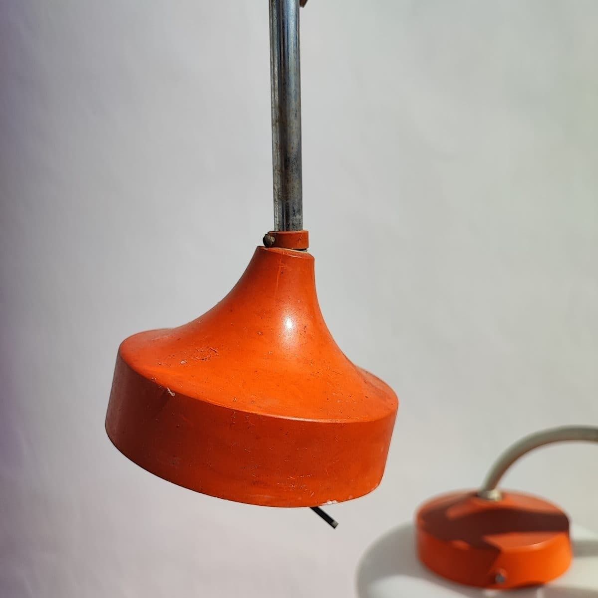 Beautiful 60s Opaline Glass Chandelier In Space Age Style photo buy