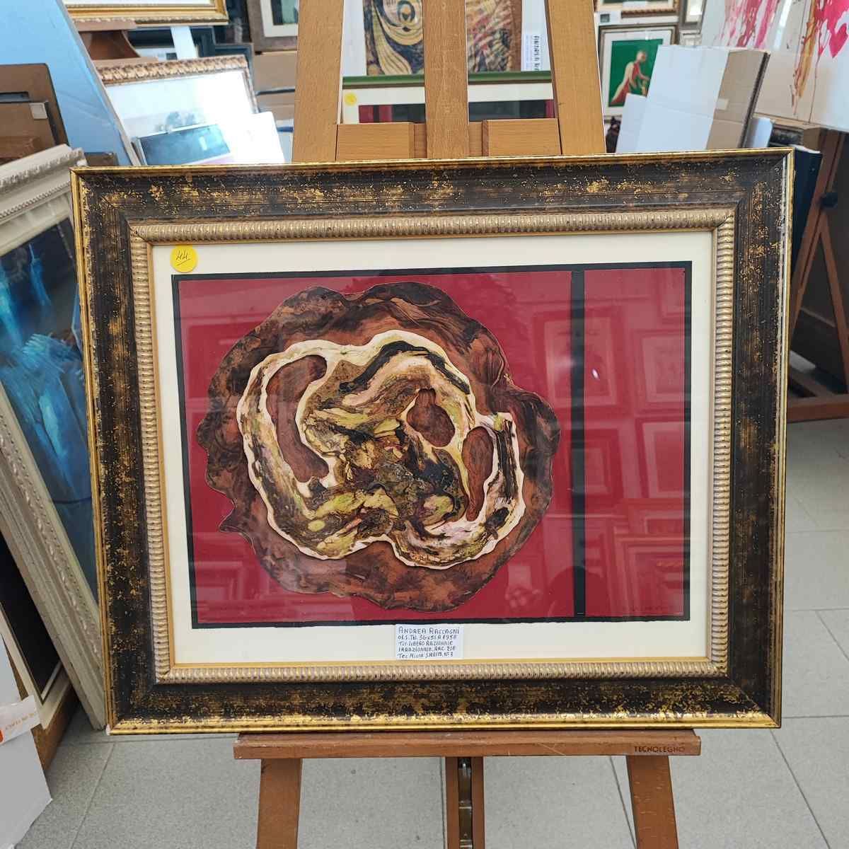 Andrea Raccagni Oil On Canvas 36 X 51 Cm 1958
